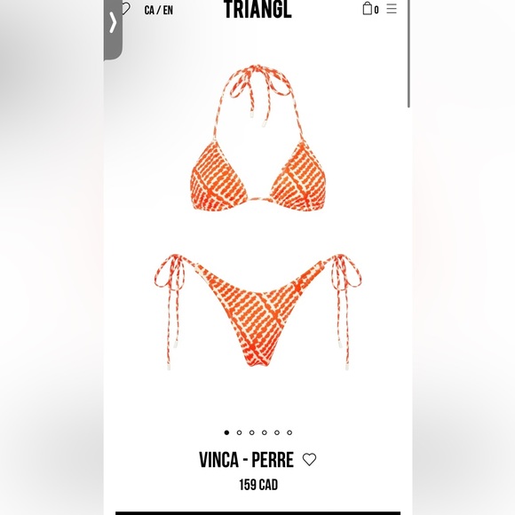 triangl swimwear Other - TRIANGL - vinca perre xs bikini top (bottoms not included)